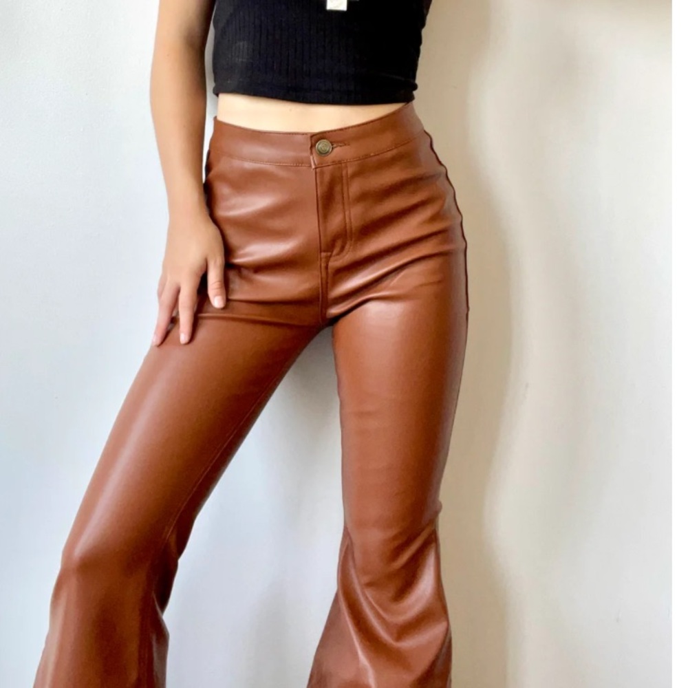 Rock & Roll Cowgirl mustard brown Flare Pants